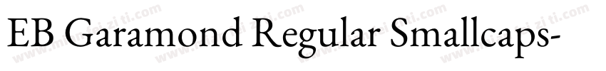 EB Garamond Regular Smallcaps字体转换